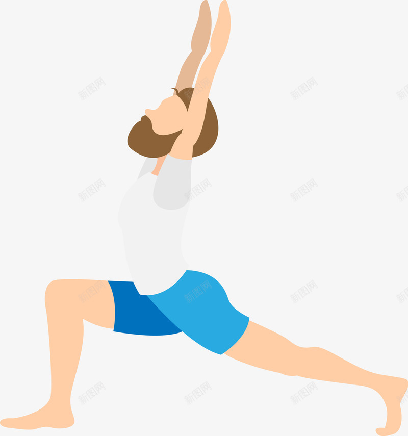 做瑜伽锻炼的男人图png免抠素材_新图网 https://ixintu.com 休闲 休闲娱乐 健美 健身 儿童瑜伽 印度瑜伽 手绘 插画 瑜伽 瑜伽动作 线条 运动 锻炼