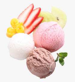 冰淇淋雪球雪糕甜点素材