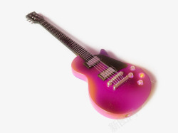 粉红色电吉他素材