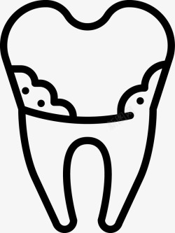 龋齿补牙蛀牙图标矢量图高清图片