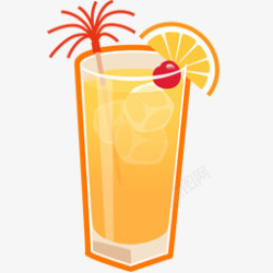 哈维哈维伏特加橙汁鸡尾酒Juice图标高清图片