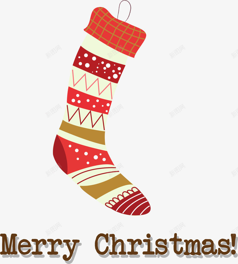圣诞节多彩圣诞袜png免抠素材_新图网 https://ixintu.com christmas merry 圣诞快乐 圣诞节袜子 圣诞袜挂饰 多彩圣诞袜