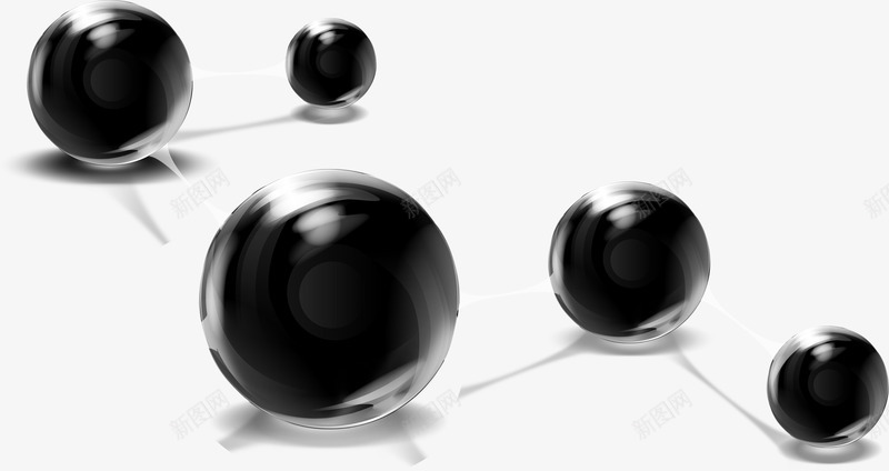 黑色透明圆球医疗png免抠素材_新图网 https://ixintu.com 医疗 圆球 透明 黑色