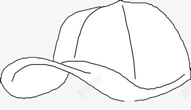 简笔画黑色帽子图标psd_新图网 https://ixintu.com 帽子 简笔画 黑色