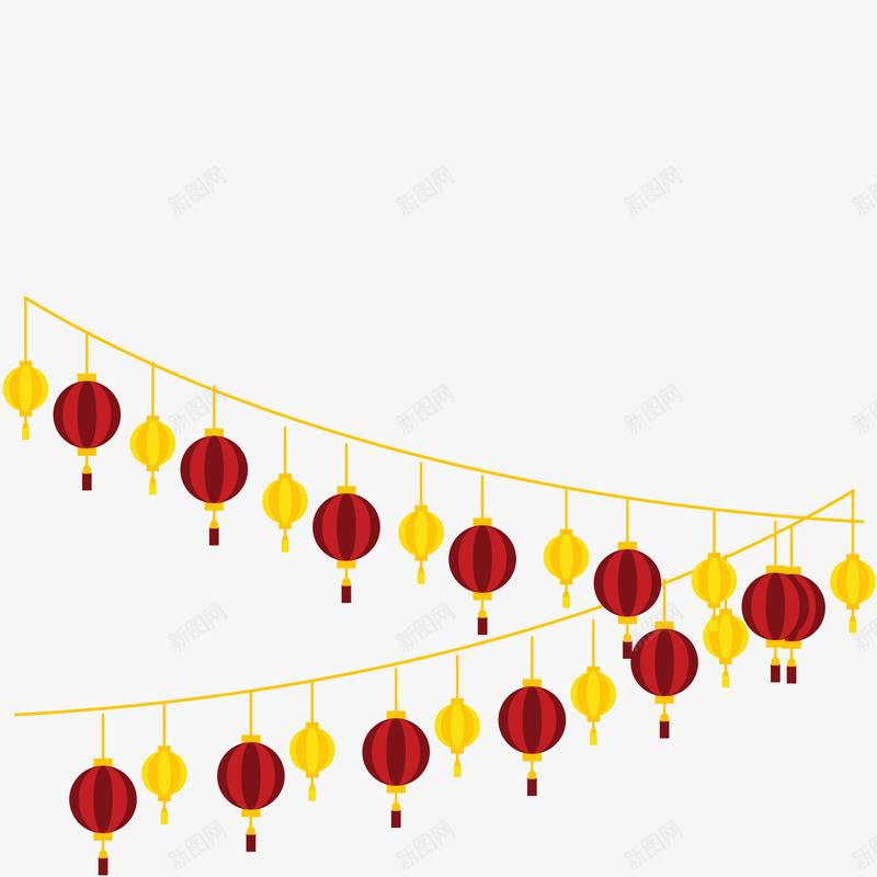 新年装饰悬挂灯笼png免抠素材_新图网 https://ixintu.com 悬挂 挂饰 新年 新年装饰 灯笼 装饰图案