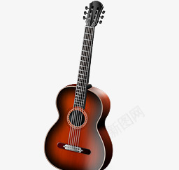 棕红色吉他png免抠素材_新图网 https://ixintu.com 吉他 新图网 棕红色 素材