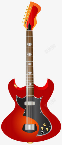 红色的电吉他红色电吉他高清图片