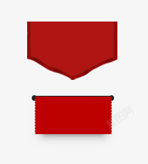 红色帷幕绸带丝带素材