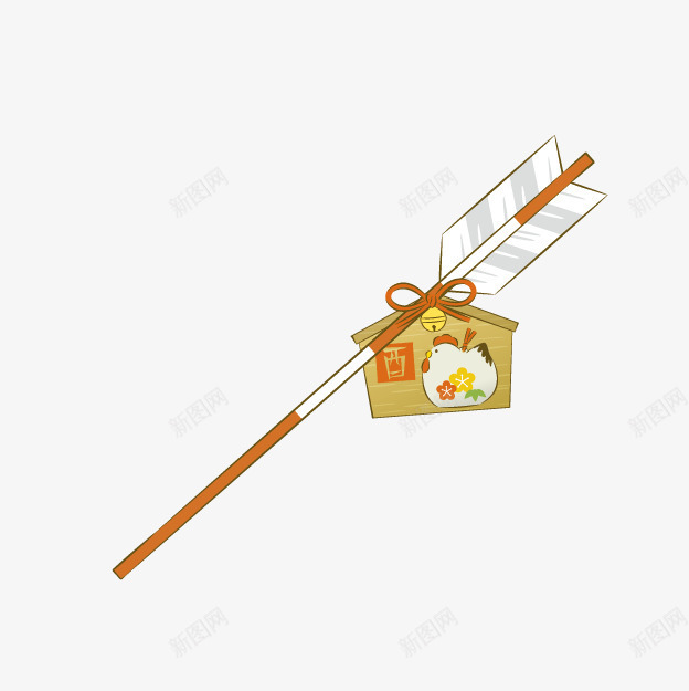 卡通红色被子掸png免抠素材_新图网 https://ixintu.com 卡通被子掸 家居摆设 日式家居 红色拍子