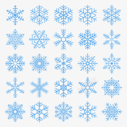 雪花纹理样式雪花矢量图高清图片