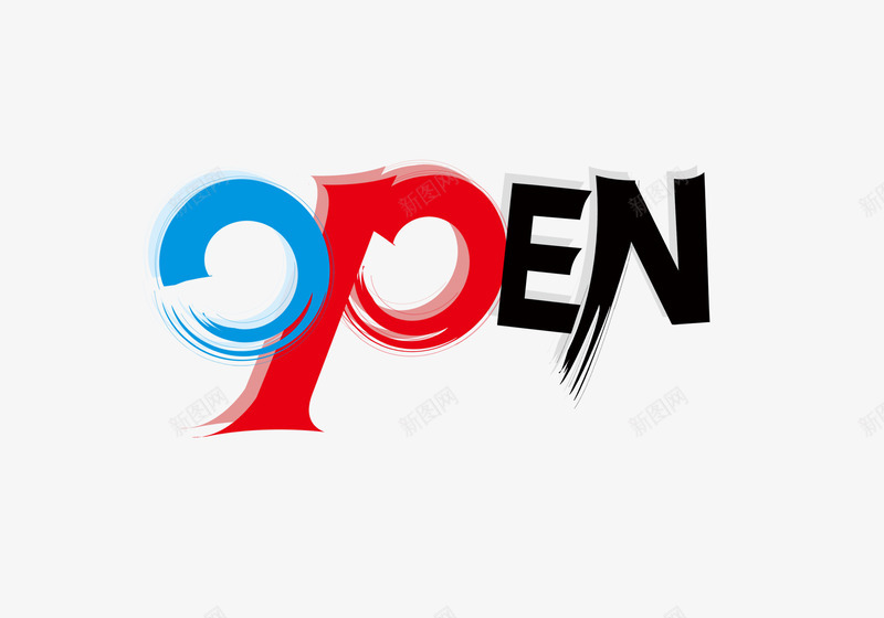 open艺术字png免抠素材_新图网 https://ixintu.com open 开放 彩色艺术字 打开 英文开业 英文艺术字