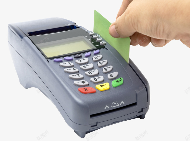 刷卡POS机png免抠素材_新图网 https://ixintu.com POS机 信用卡 刷卡 刷卡机 卡片 手姿势 手的刷卡 扫码