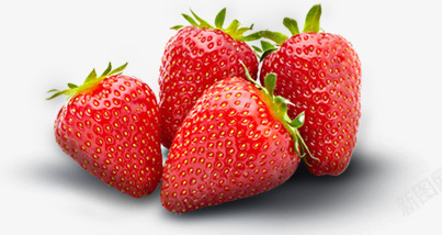 草莓绿色水果png免抠素材_新图网 https://ixintu.com 水果 绿色 草莓
