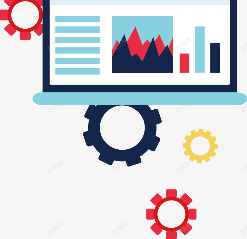 彩色齿轮网站开发矢量图ai免抠素材_新图网 https://ixintu.com 打代码 矢量png 编程 网站开发 齿轮 齿轮花纹 矢量图