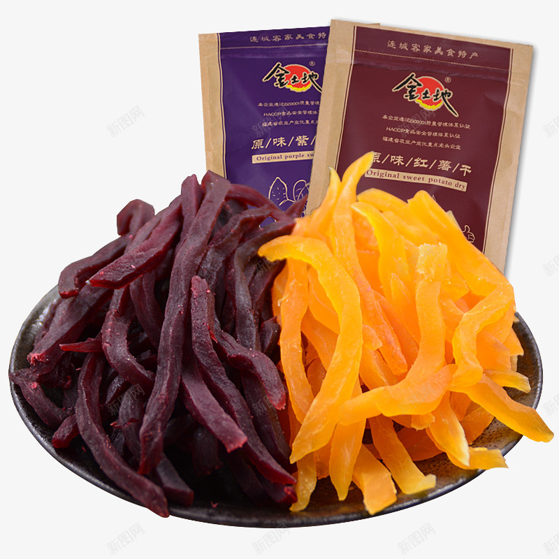紫薯干和红薯干png免抠素材_新图网 https://ixintu.com 产品实物图 紫薯干 红薯干 零食
