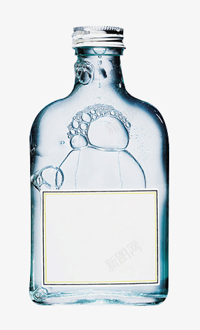 酒瓶png免抠素材_新图网 https://ixintu.com 玻璃瓶 透明玻璃瓶 透明瓶子