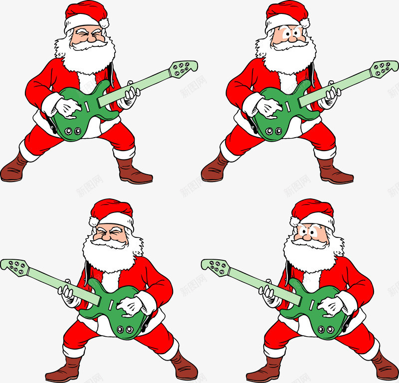 弹吉他的圣诞老人png免抠素材_新图网 https://ixintu.com 圣诞老人 圣诞节 弹吉他 新图网 节日素材