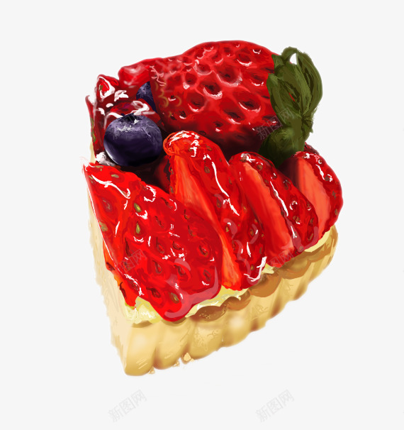 摆满草莓的华夫饼png免抠素材_新图网 https://ixintu.com 华夫饼 水果 美味 草莓 蓝莓 食物