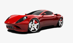 红色跑车透视图红色宝马5系高级跑车高清图片
