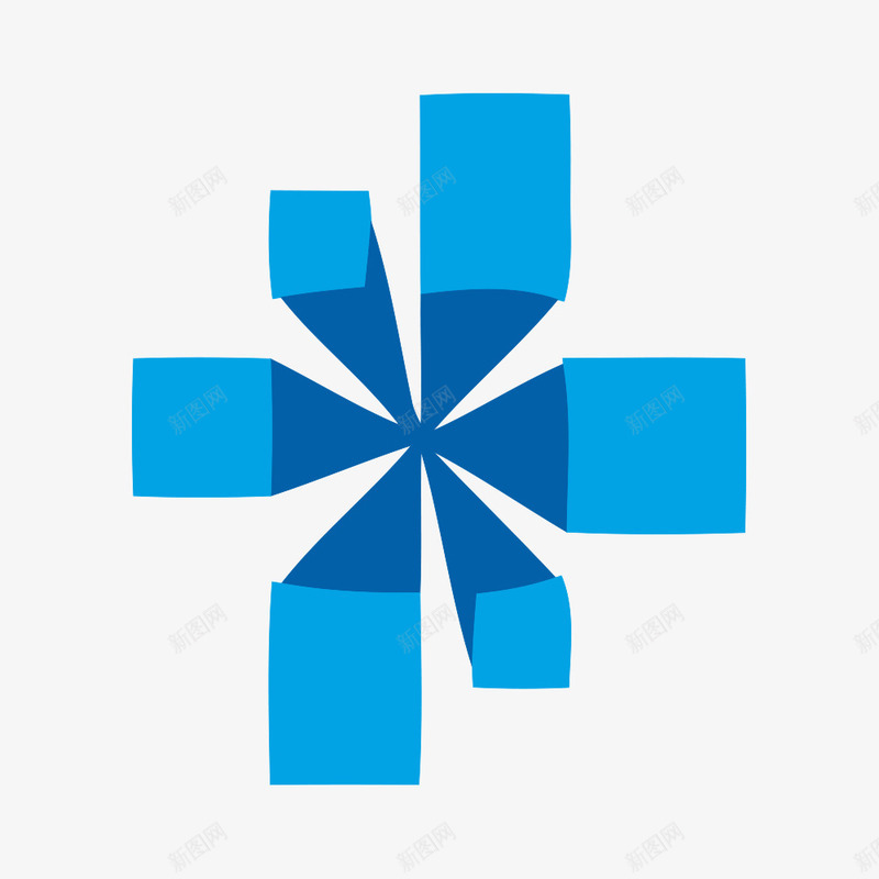 科技logo图标png_新图网 https://ixintu.com logo 几何图案 商务 标志 科技 科技logo 科技元素 立体 蓝色