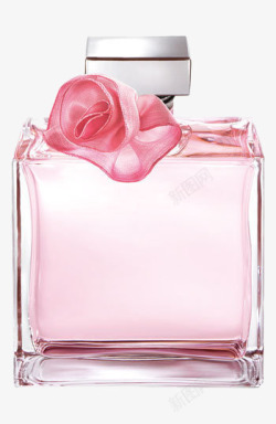 少女香水实物粉色女性香水高清图片
