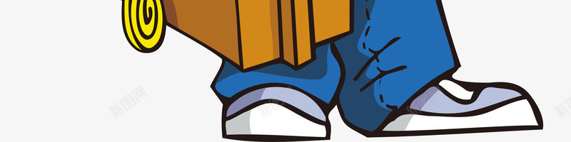 卡通人物工人png免抠素材_新图网 https://ixintu.com 卡通人物 工人 工具箱 简约铁锤 蓝色帽子 锯子