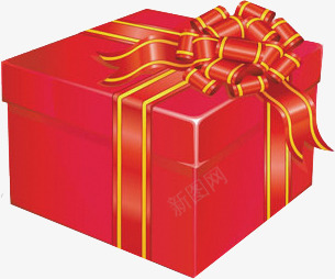 红色元旦礼品盒海报png免抠素材_新图网 https://ixintu.com 元旦 海报 礼品盒 红色 设计