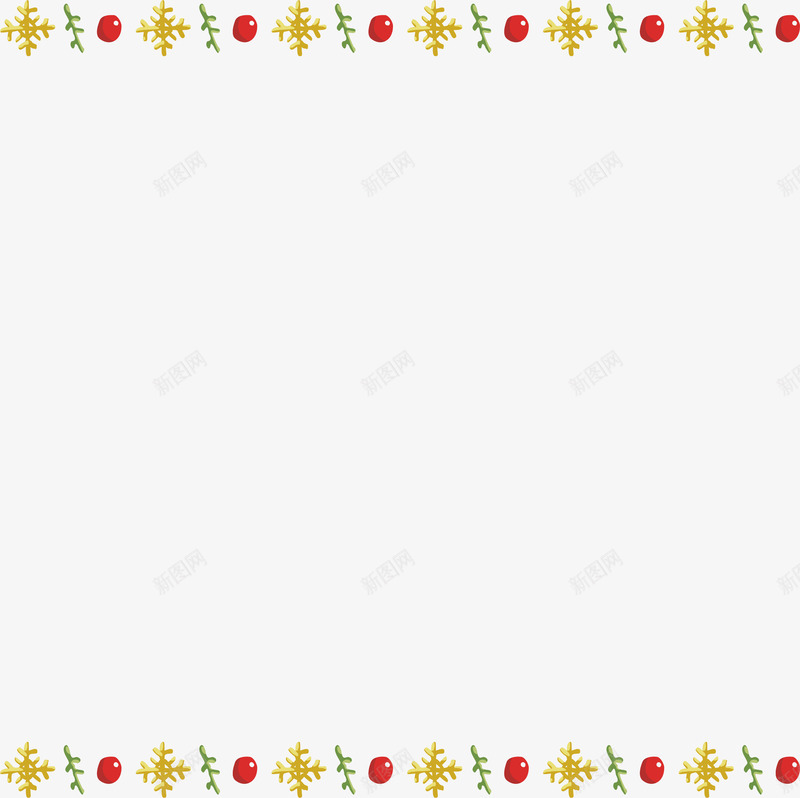 金色雪花边框png免抠素材_新图网 https://ixintu.com 圣诞节 圣诞边框 矢量png 金色雪花 雪花 雪花边框