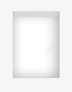 空白办公用品白色空白文件袋高清图片
