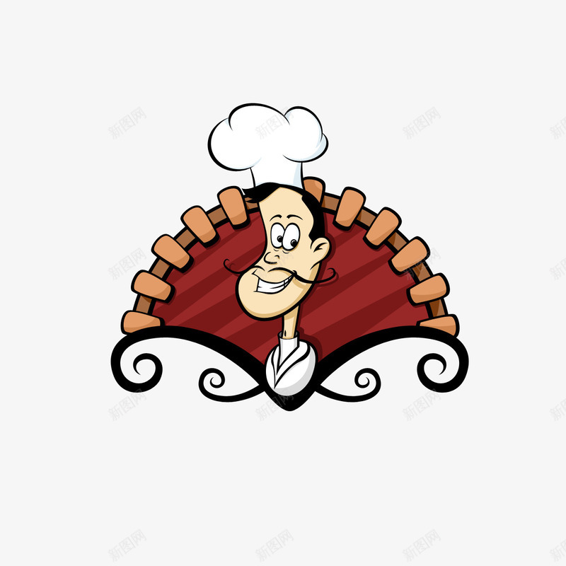 餐厅标志psd免抠素材_新图网 https://ixintu.com 厨师 厨师帽 帽子 餐厅