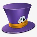 帽帽子扑克赌博素材
