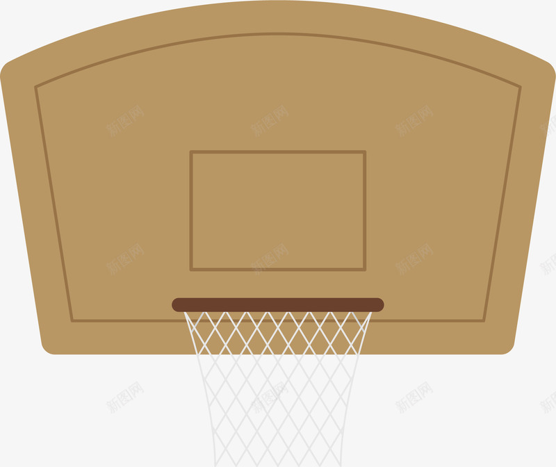 卡通篮球框图标png_新图网 https://ixintu.com 出汗 图标icon 扁平化 球类运动 篮板 篮框 篮球筐 运动