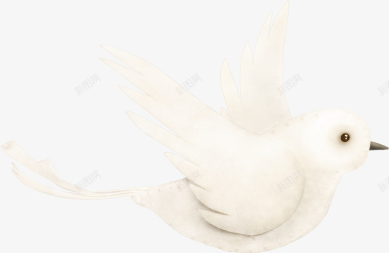 飞翔的白鸽png免抠素材_新图网 https://ixintu.com 一只 卡通 手绘 白色 白鸽 羽毛 翅膀 飞翔