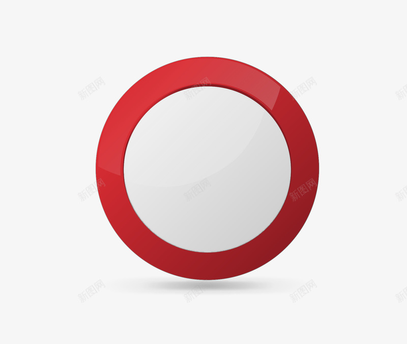 圆形预警icon图标png_新图网 https://ixintu.com icon 停车收费 图标 圆形 红色预警 警示牌 预警图标