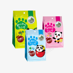 儿童画熊猫熊猫卡通零食包装袋海报