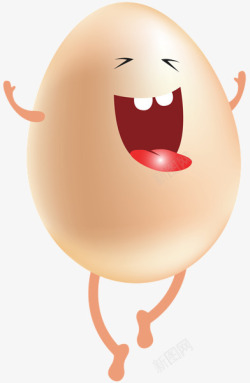 鸡蛋表情3D立体大笑鸡蛋高清图片