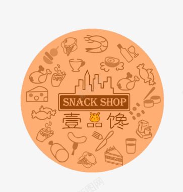 零食店logo图标图标