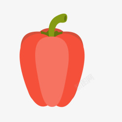 卡通红色辣椒蔬菜矢量图素材