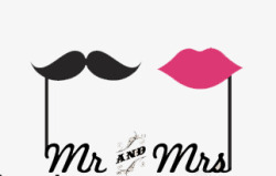 胡子logo结婚元素图标高清图片