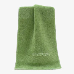 纯色绿洗脸巾素材