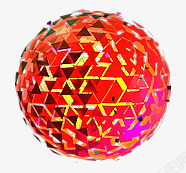 创意合成红色的彩球造型素材