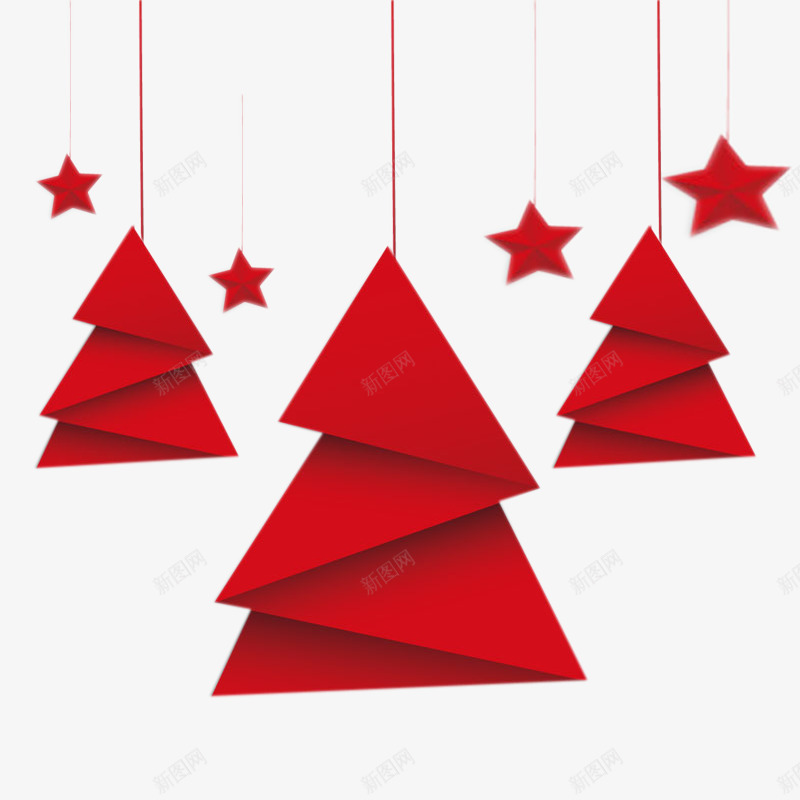 红色纸折圣诞树png免抠素材_新图网 https://ixintu.com 免抠的圣诞树 圣诞节 圣诞节素材 圣诞节装饰图片 星星 红色圣诞树折纸 红色折纸 红色的圣诞树 纸折的圣诞树