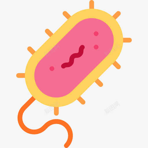 细菌图标png_新图网 https://ixintu.com 教育 生物 病毒 科学 细菌
