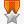 橙色的银星奖章icon图标图标