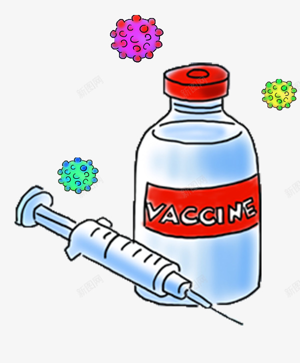 vaccine接种疫苗漫画png免抠素材_新图网 https://ixintu.com vaccine 接种疫苗 插图 漫画 疫苗 病毒 预防接种