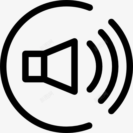 音量按钮图标png_新图网 https://ixintu.com 体积 声音 按钮 界面 高容量