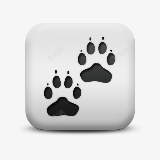 不光滑的白色的广场图标动物爪子png_新图网 https://ixintu.com animals icon matte paw print square white 不光滑的 动物 图标 广场 打印 爪子 白色的