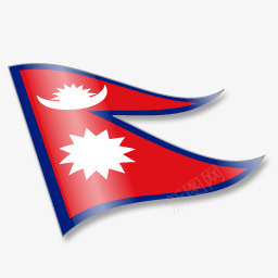 尼泊尔不良贷款国旗VistaFlagicons图标图标