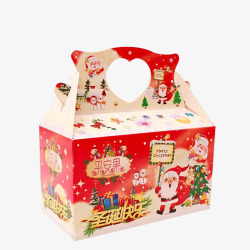 包装好的平安果长款圣诞平安果包装盒高清图片