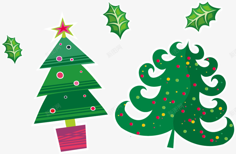 绿色卡通圣诞树png免抠素材_新图网 https://ixintu.com 叶子 圣诞 圣诞图 圣诞库 圣诞树 圣诞矢量 圣诞节 盆栽 绿色